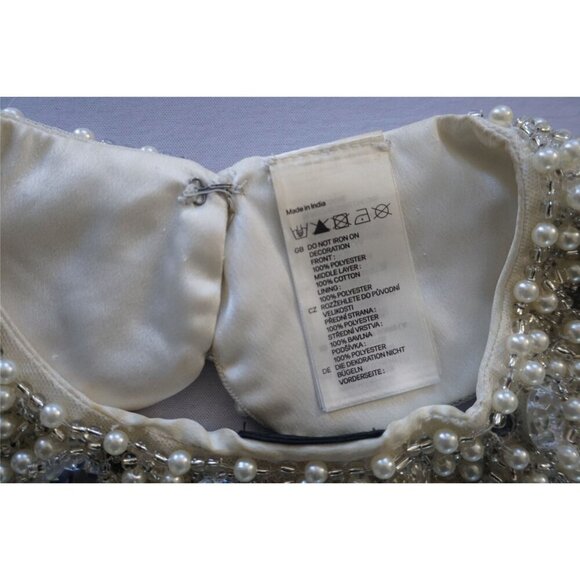 H&M Embellished Pearl & Rhinestone Peter Pan Collar - Detachable Statement - Picture 5 of 10